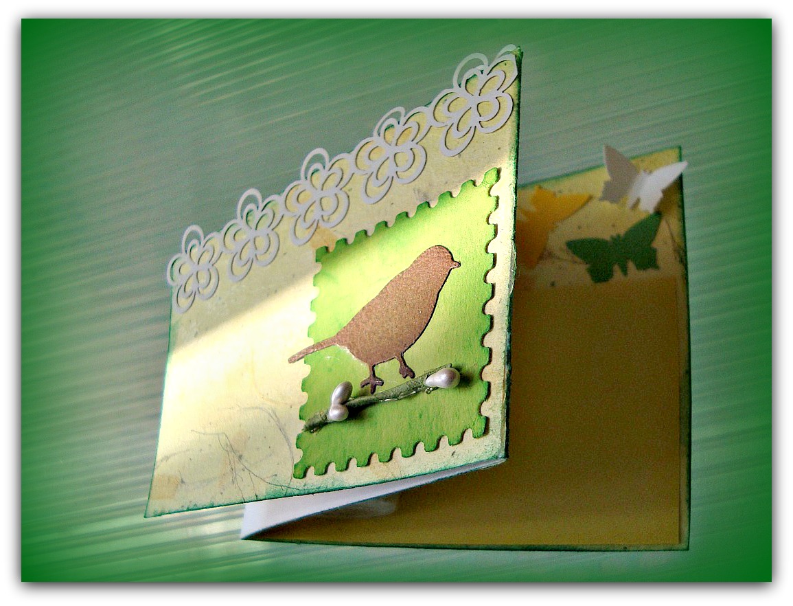 Skládačka  s ptáčkem