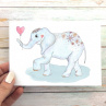 Zamilovaný slon - pohlednice
