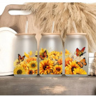 Koktejlová sklenice "Slunečnice"