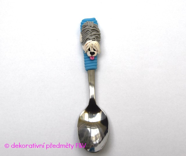 Čajová lžička s Bobtailem