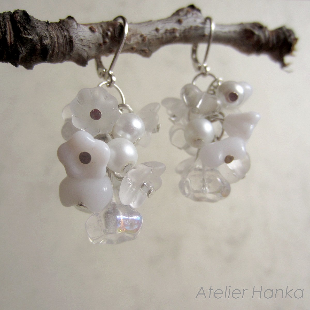 náušnice ,, SNĚŽENKY  "