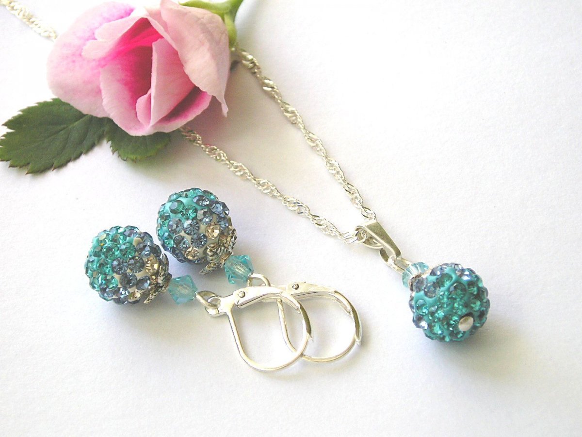 Shamballa souprava Aquamarine