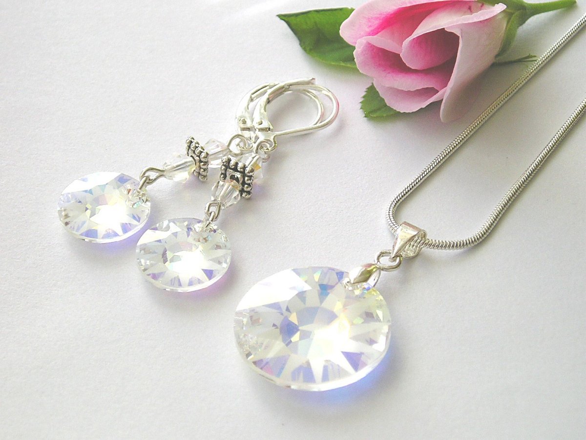 Swarovski sada SUN Frosted Crystal AB