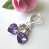 Swarovski náušnice Heliotrope