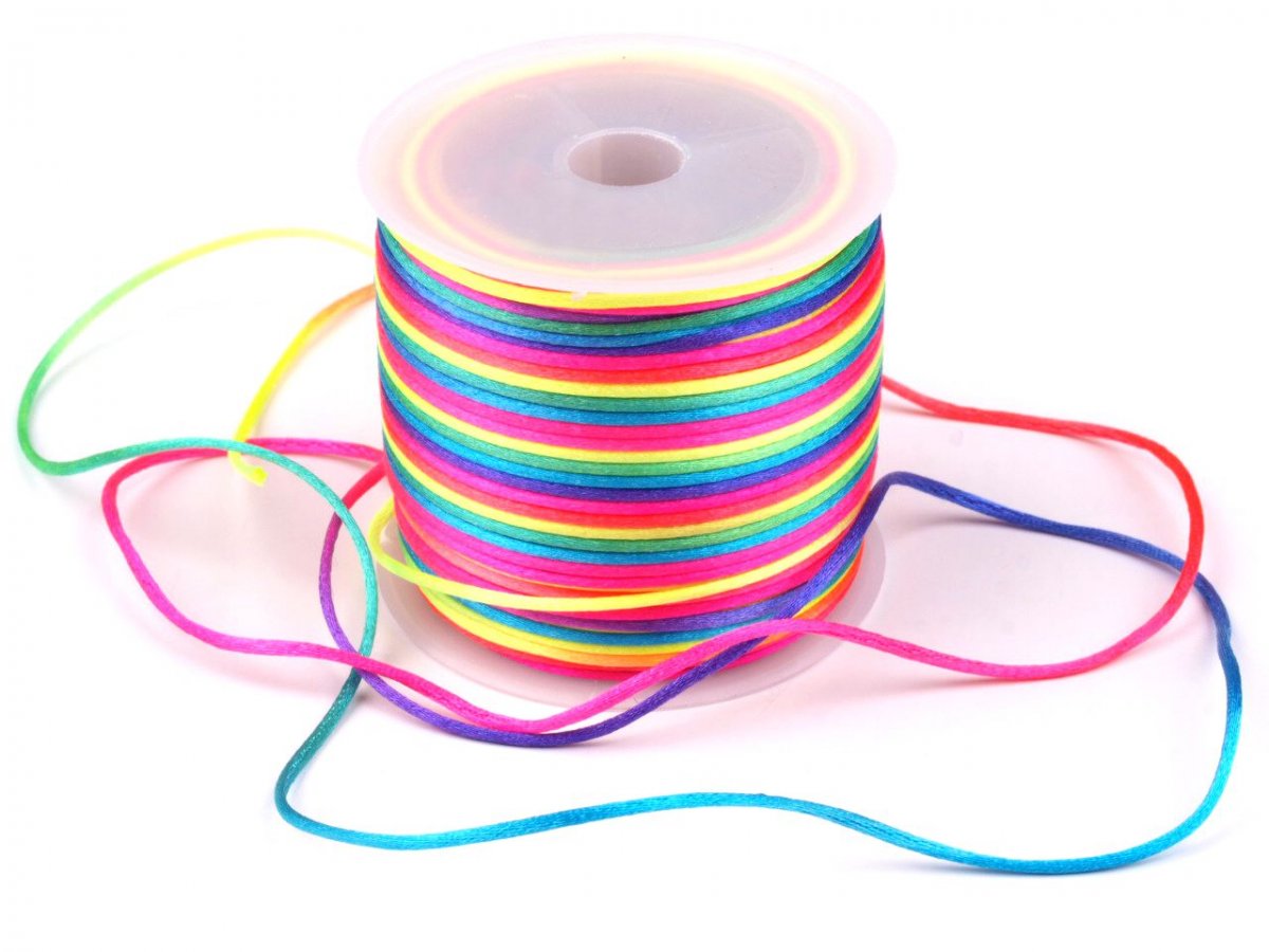 Šňůra saténová průměr 1mm - návin 30m