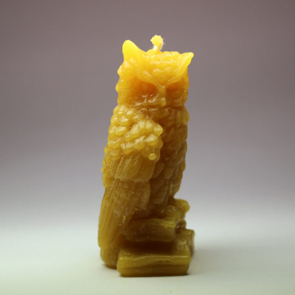 Svíčka z včelího vosku - sova