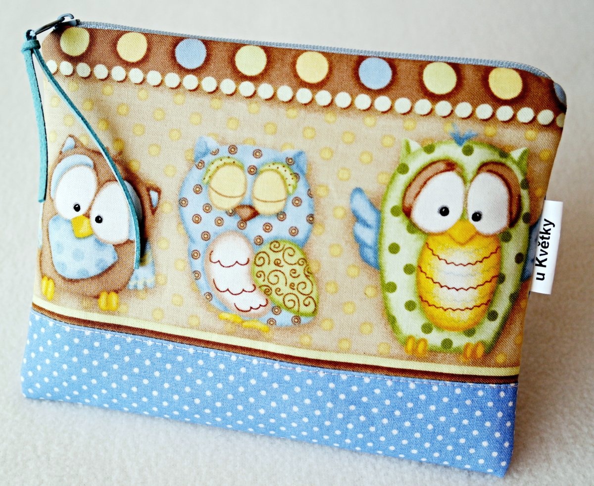 MODRÉ SOVY - taštička