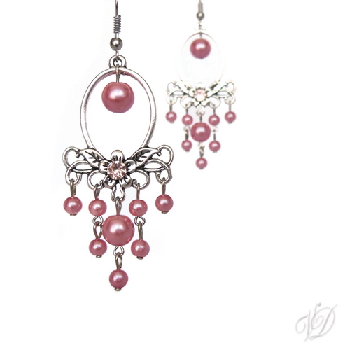 Náušnice - Orient starostříbro květinové (0249)