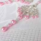Přívěsek - Růžová perla na stříbře (0004)