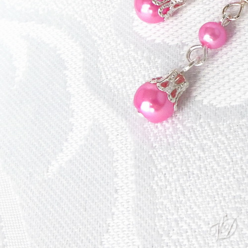 Přívěsek - Zvonky mini růžové (0076P)