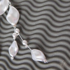 Přívěsek -  Lanka luxus perleťové bílé (0131P)