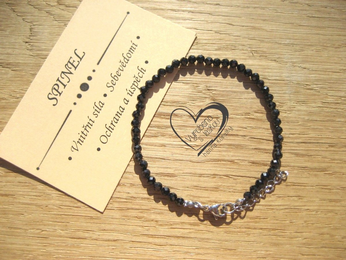 Jemný náramek Spinel 3mm