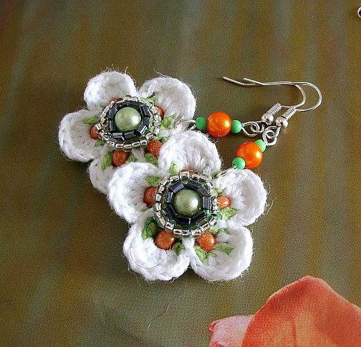 Náušnice... Jabloňová romance