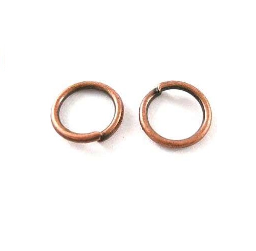Spojovací kroužek 4 mm - 50 ks - staroměděný