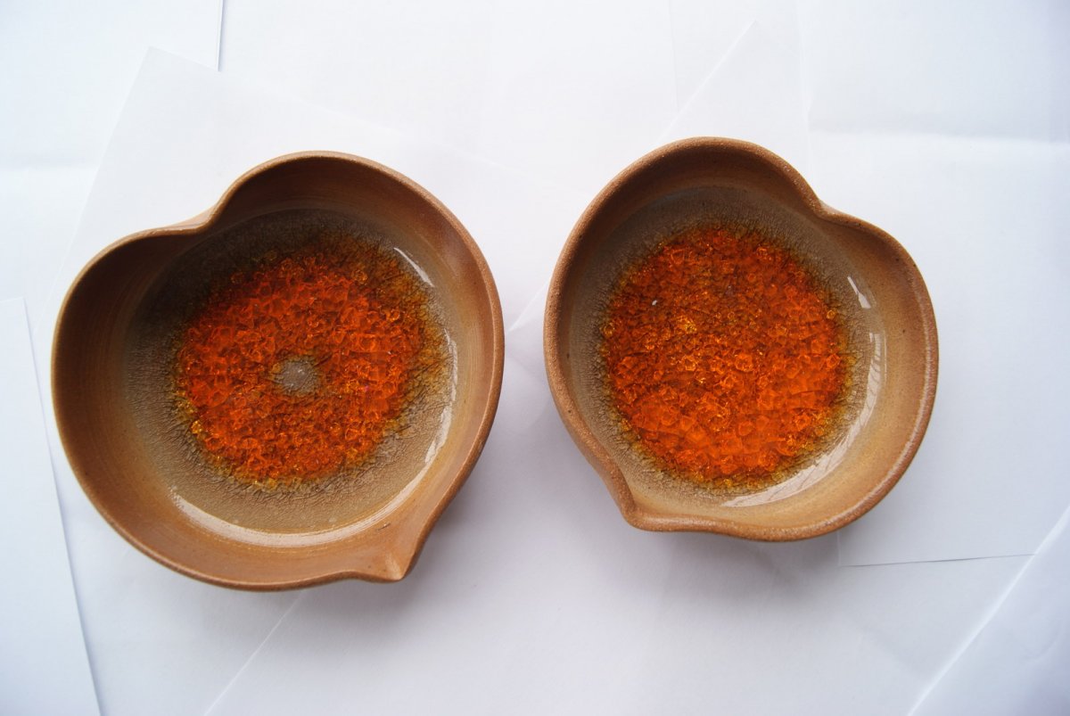 Dekorativní srdce oranžové