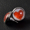 Puzetky "Srdíčka" rhodium