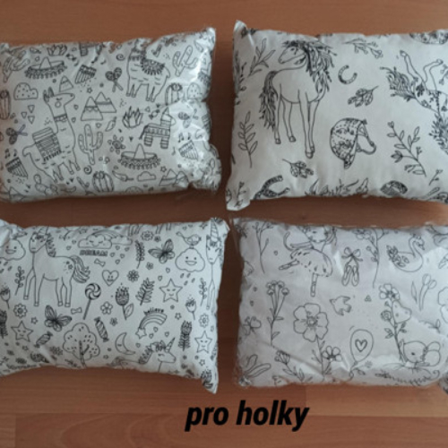 Polštářek k domalování pro holky!