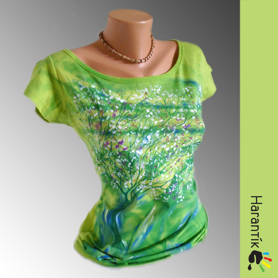 Dámské tričko - "Kvetoucí strom" /ve vel. na přání