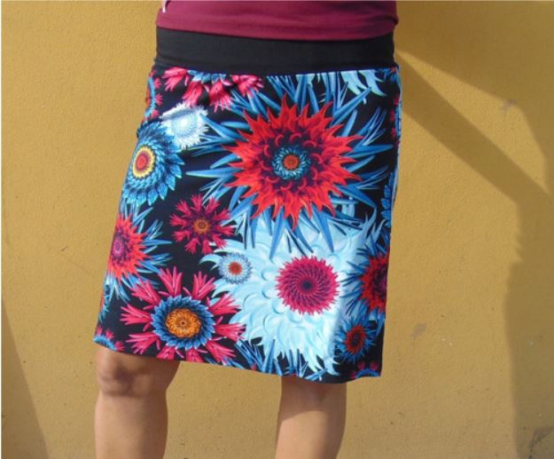 SUKNĚ VELKÉ KVĚTY S - XXL