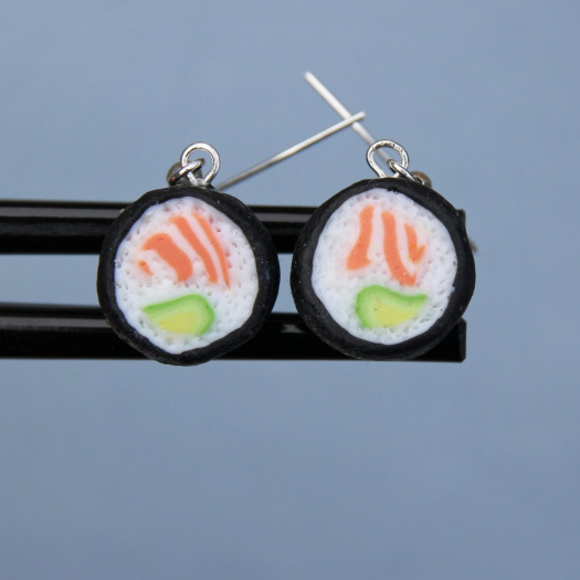 Sushi náušnice