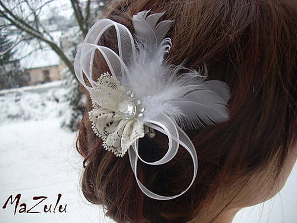 svatební fascinátor