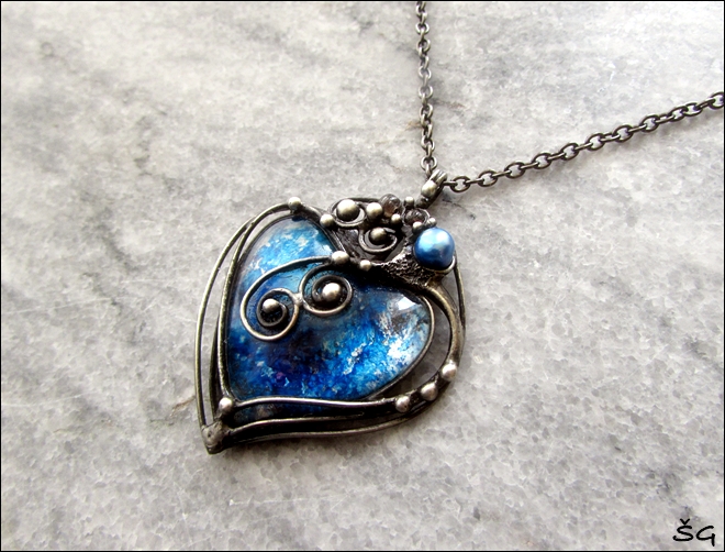 Náhrdelník - srdce boha Poseidona