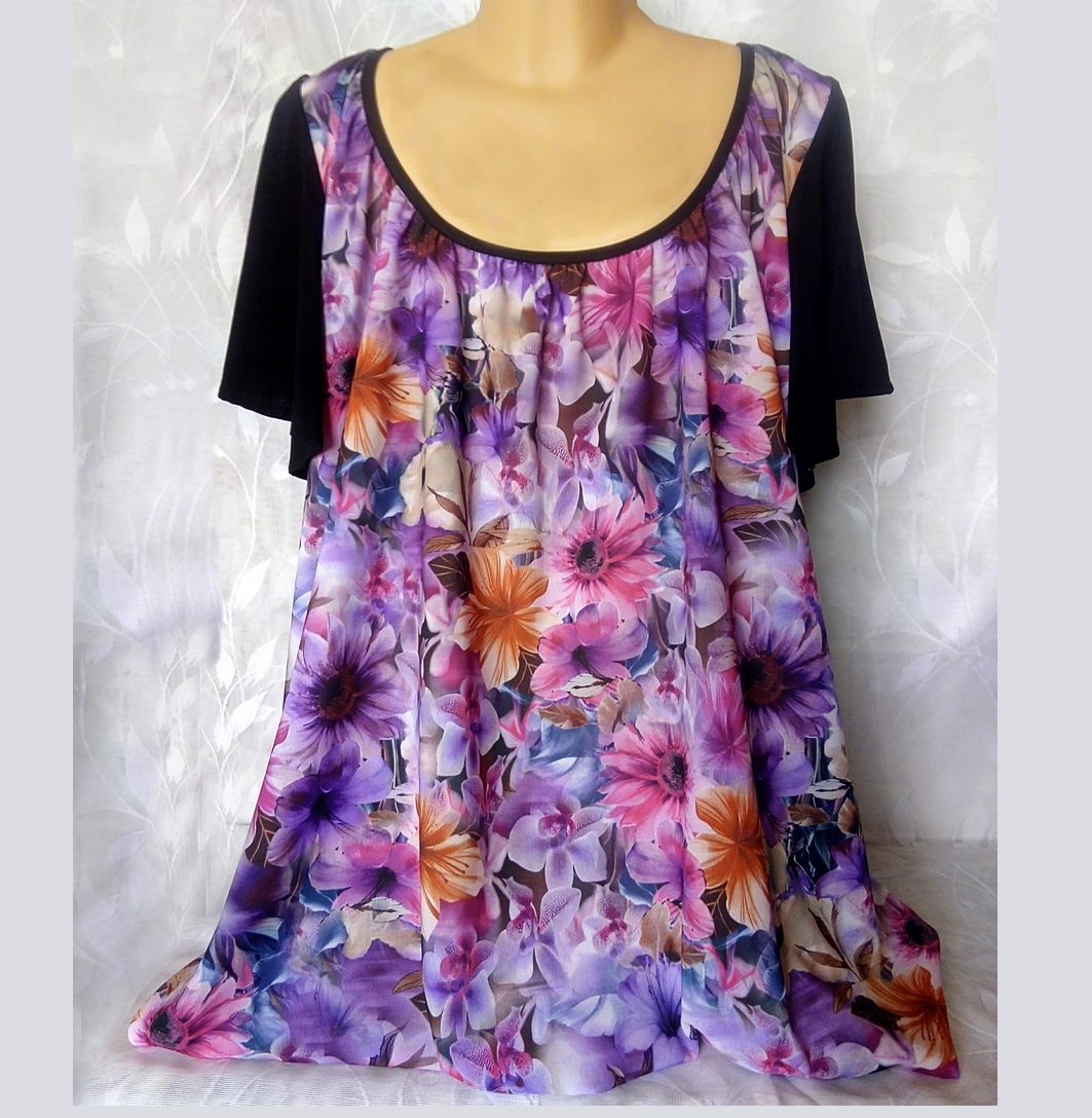 TRIČKO Z LEHKÉ FIALKOVÉ ŠATOVKY