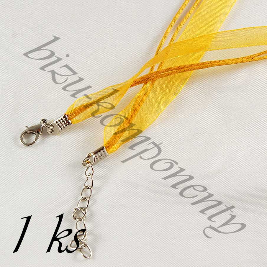 Sytě žlutý náhrdelník (40 3009)