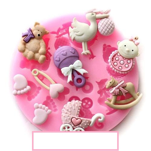 Silikonová formička na fimo, pryskyřici - dětské 