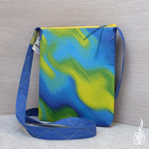Originální taška s modrožlutým vzorem