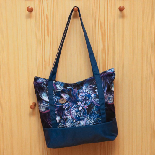 Taška - kabelka - modrofialová