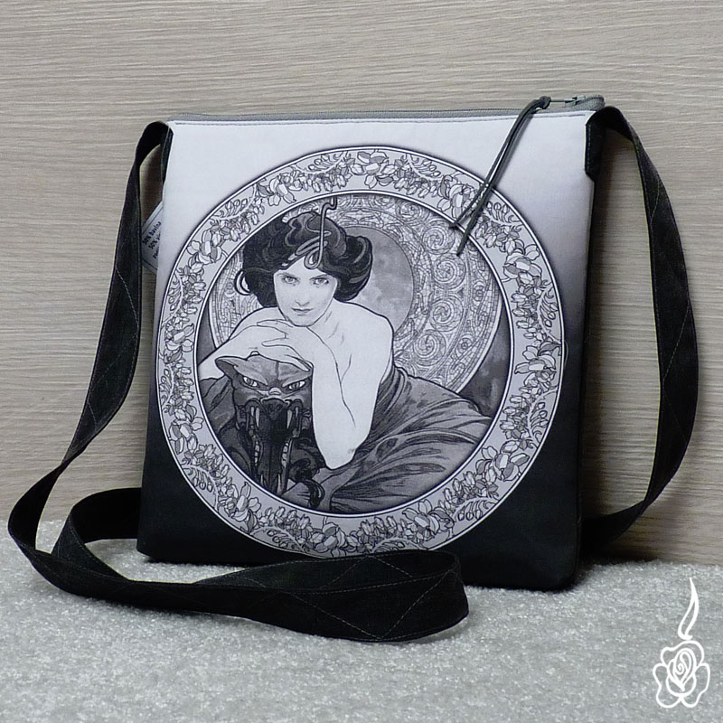 Kabelka Alfons Mucha - Smaragd