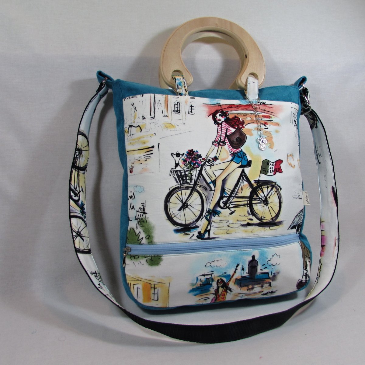 taška dívka na kole