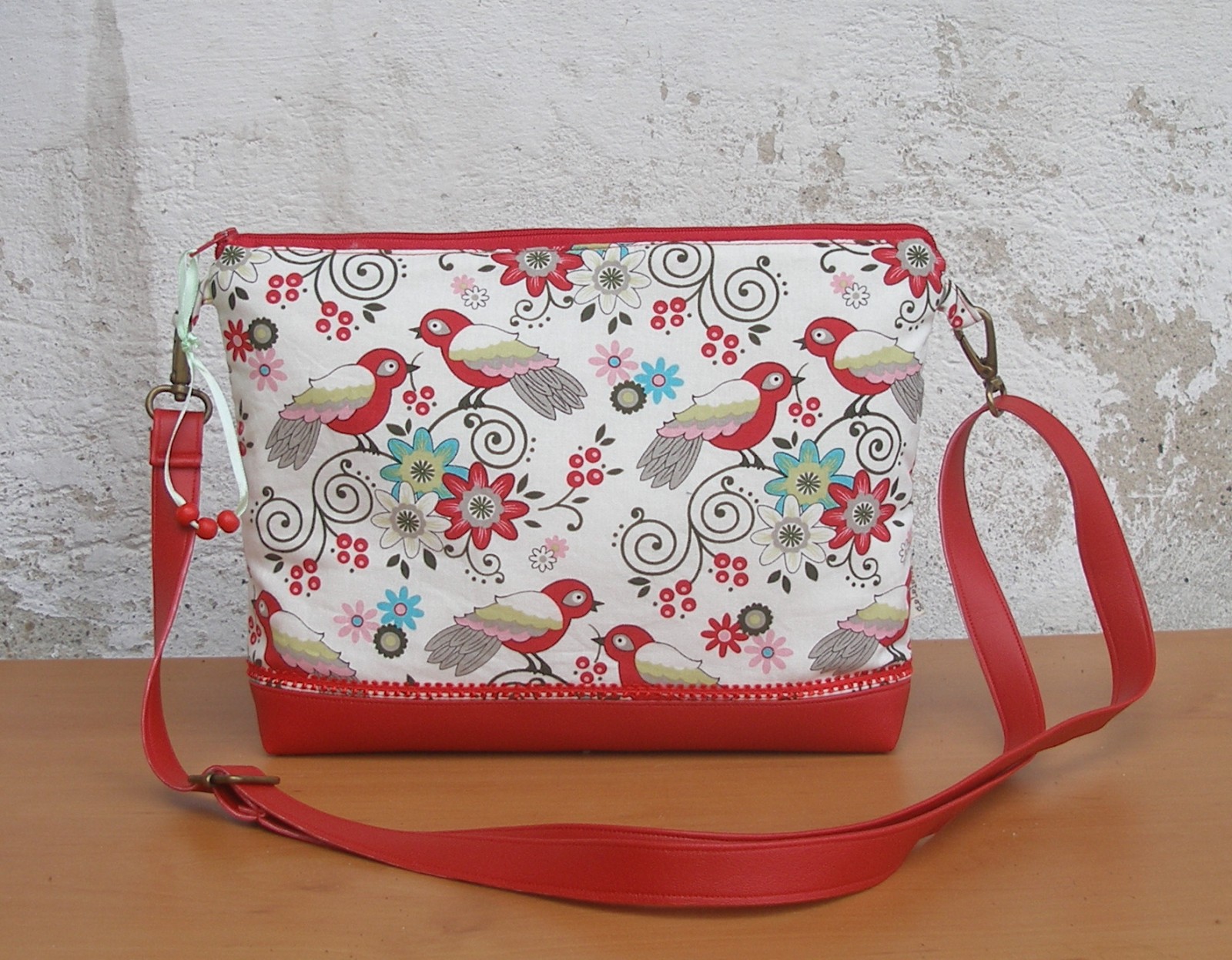 mini kabelka ptáčková