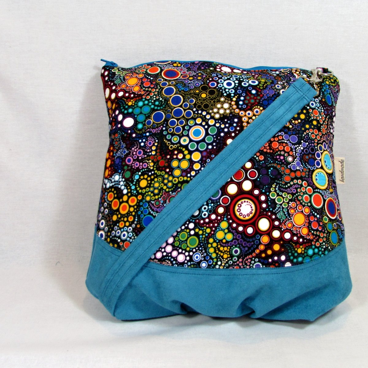 crosbody bublinky v tyrkysu