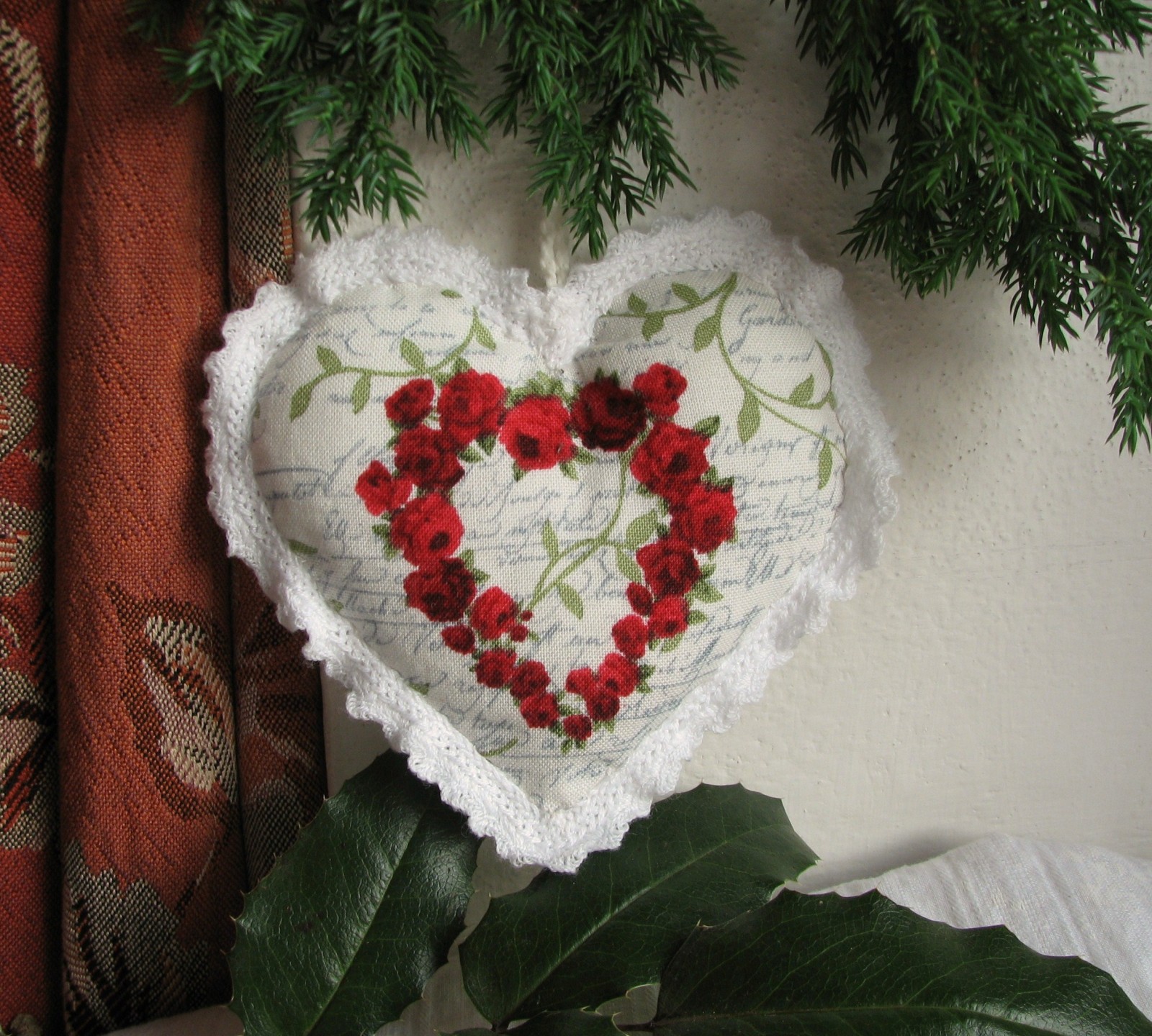 Srdíčko s  růžičkami