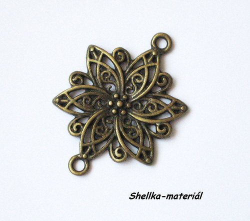 1398.Velký konektor - květ/40x28mm/ 2 kusy