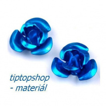 Kovové růžičky EXCELLENT, modrá,10mm (30ks)