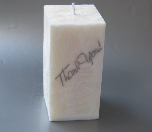 Zdobená svíčka - Thank you