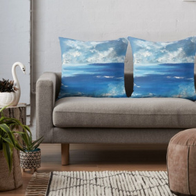 Polštář 60x60cm "Modrá laguna"