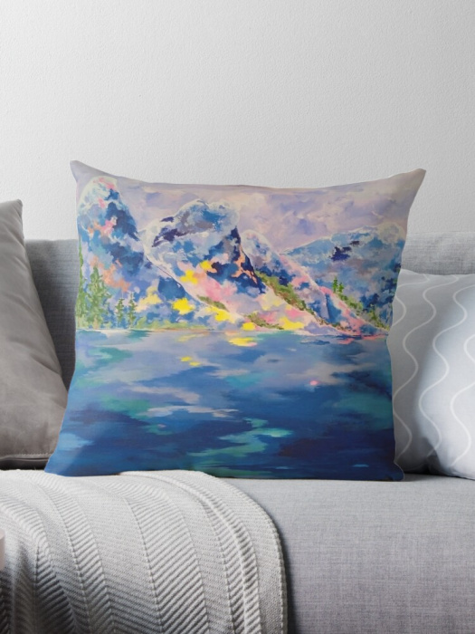 Polštář 50 x 50 cm  "Až na vrcholky hor" 