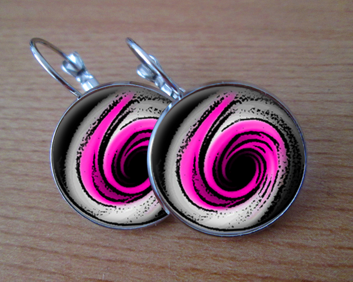 Pink hole -  Visací náušnice