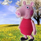 Háčkované prasátko - návod