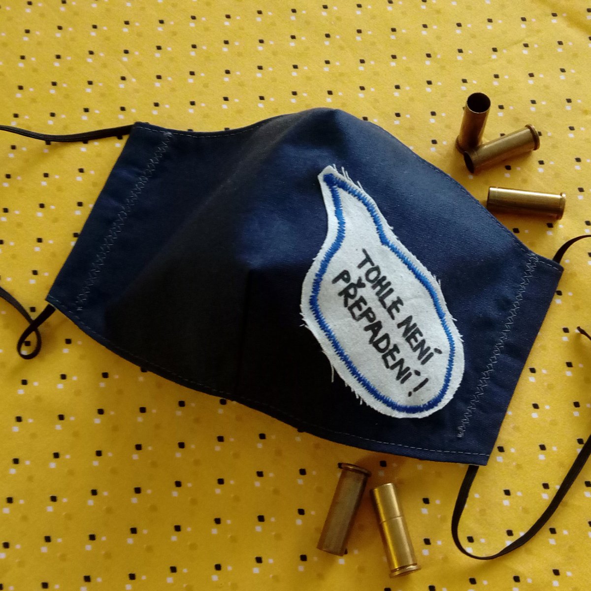 Tmavě modrá rouška Tohle není přepadení!