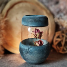 Svícen-váza " Beton+sklo "