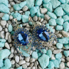 Luxusní crystal - modrý štras