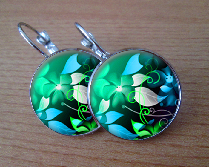 Třešňový květ-  Visací náušnice