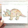 Dinosauří pohlednice - triceratops