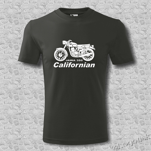 Tričko pánské potisk Jawa 350 Californian