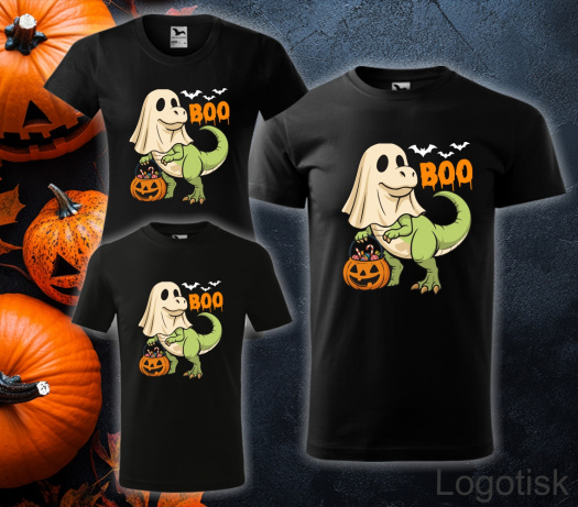 Tričko s halloweenským potiskem BUBÁK DINO